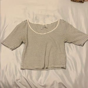 H&m striped crop top!